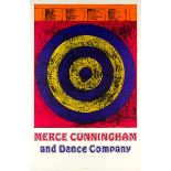 Johns, Jasper. Target. Farboffset-Plakat für "Merce Cunningham and Dance Company". Unten mittig