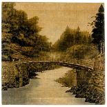 Ansichten - Japan - - Shinkyo. Die Heilige Brücke einer Tempelanlage in der Nähe der Stadt Nikko.