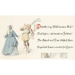 Hohnjec, Jos. Papa's Ritter-Ballade 1898. Seiner braven Tochter gewidmet. Mit 8 Blatt