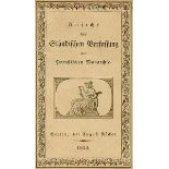 Preussen - - Schmalz, Theodor von. Ansicht der Ständischen Verfassung der Preußischen Monarchie, von