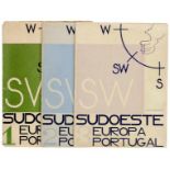 SW. Sudoeste. Europa. Portugal. Nummern 1-3 (alles !). Lissabon, Ed. SW, 1935. 25 x 18 cm.