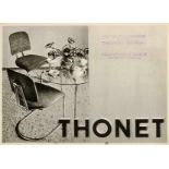 Bauhaus - - Thonet Stahlrohrmöbel. Katalog mit zahlreichen photographischen Abbildungen. (Frankfurt,