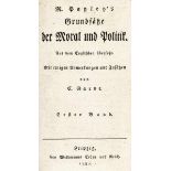 Philosophie - - Paley (hier: Payley), William. Grundsätze der Moral und Politik. Aus dem