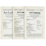 Atkinson, Terry u.a. (Hg.). Art-Language. The Journal of conceptual art. Band 1, Nr. 1-3.