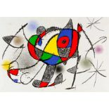 Sammlung mit 5 Farblithographien von Joan Miró (2), André Masson, Francisco Bores, Marcel
