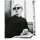 Warhol, Andy - - Swerman, Marschall. Andy Warhol in Sunglasses. Pigmentdruck nach der Original-