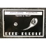 DEEP PURPLE - an original Deep Purple concert flyer dated Wednesday 29th September 1971 where the