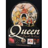 QUEEN POSTER - a promotional US mobile display poster for the band Queen's album Day at the Races