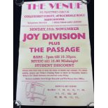 JOY DIVISION - poster advertising their