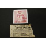 ELVIS PRESLEY 1956 CONCERT TICKET - incr