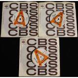 CBS PROMOS - THE LOVE AFFAIR AND RELATED - 3 x scarce promotional white/red 'A' label 7" from Steve