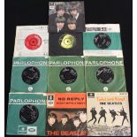 BEATLES SINGLES AND EPs - A lovely and wide ranging lot containing 10 x 7" releases.