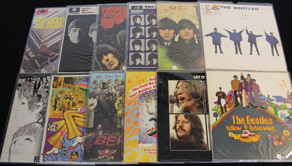 THE BEATLES UK ALBUM COLLECTION - This brilliant lot of 24 x LPs features the complete run of UK