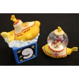 THE BEATLES - YELLOW SUBMARINE - 2 boxed collectors items by Vandor to include a Yellow Submarine
