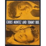 CHRIS MONTEZ & TOMMY ROE PROGRAMME - a 1963 programme for American musicians Chris Montez and Tommy