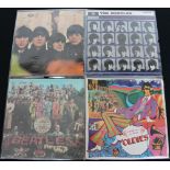 THE BEATLES STEREO FIRST PRESSINGS A lovely little lot containing 4 x LPs - all first UK stereo