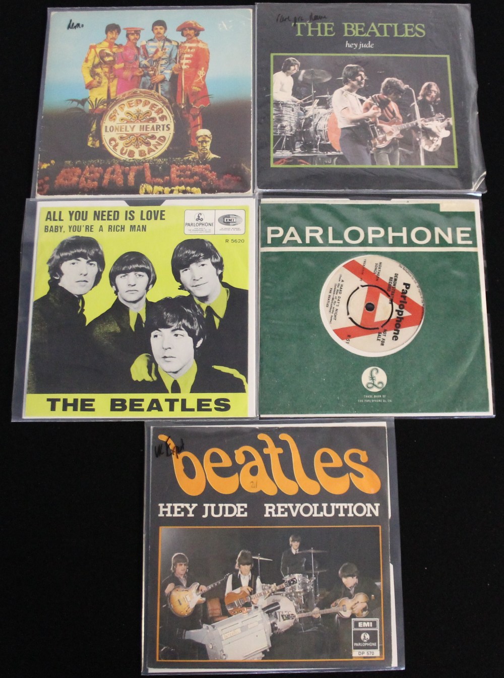 THE BEATLES UK SINGLES AND RARITIES