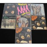 BEATLES EPs - A nice mix of 7 UK, Italian and French EPs.