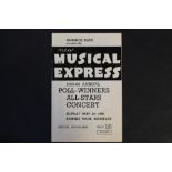 POLL-WINNERS ALL-STAR CONCERT PROGRAMME - a programme for the NME - New Musical Express 1966 Annual