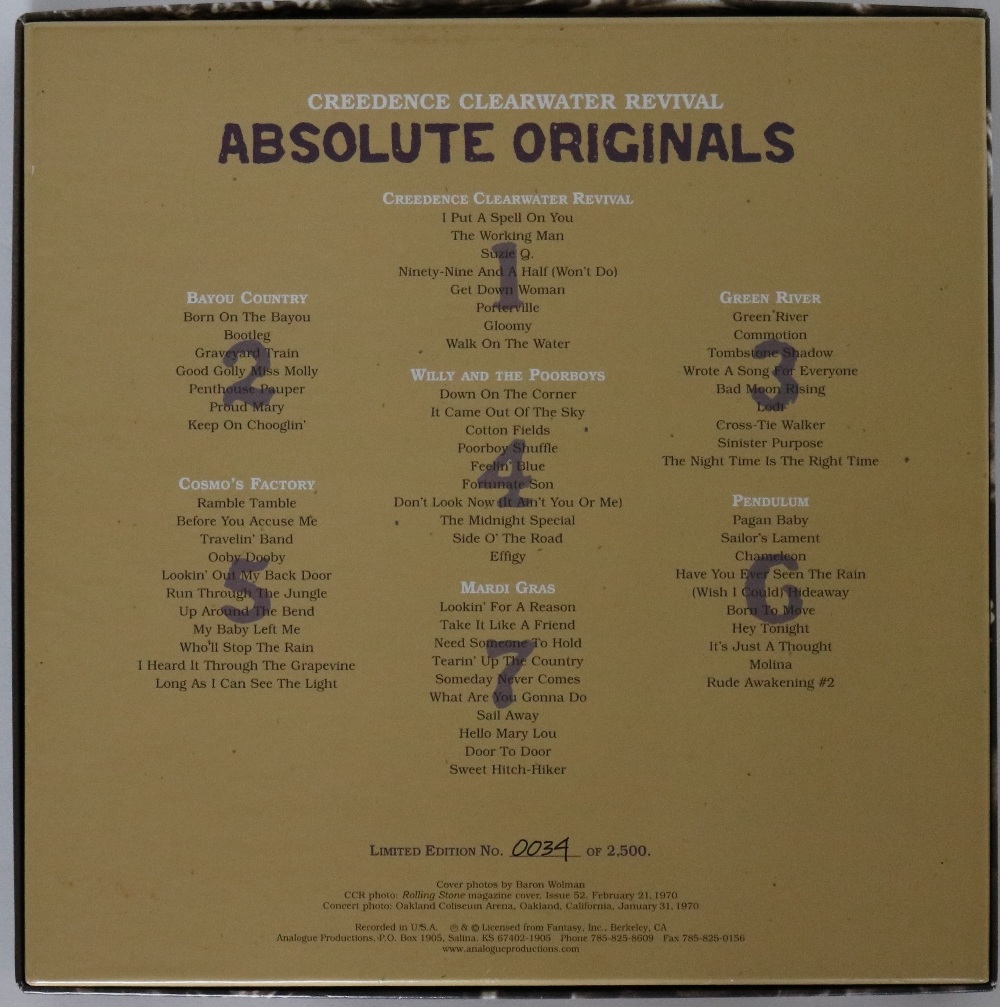 CREEDENCE CLEARWATER REVIVAL - ABSOLUTE ORIGINALS - The fantastic 7 x LP with bonus 12" EP box set - Image 2 of 3