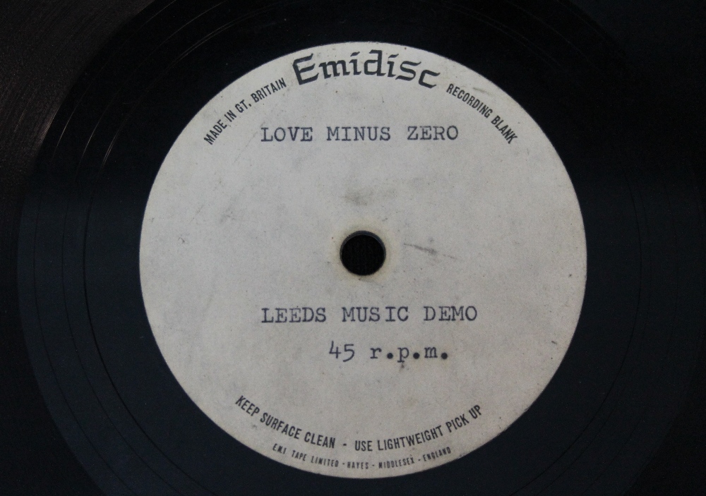 BOB DYLAN - LOVE MINUS ZERO ACETATE - A fantastic piece of history with this early single sided 7" - Image 2 of 2