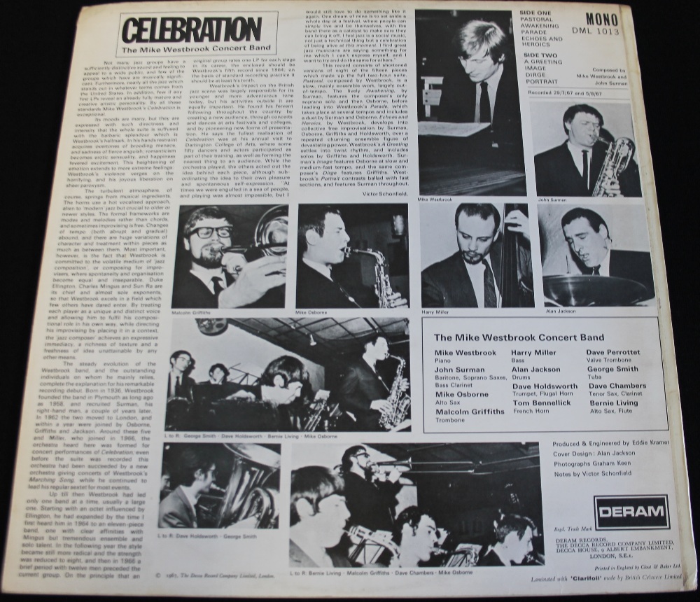 THE MIKE WESTBROOK CONCERT BAND - CELEBRATION - Very tidy copy of this sought after LP on Deram - Image 2 of 4