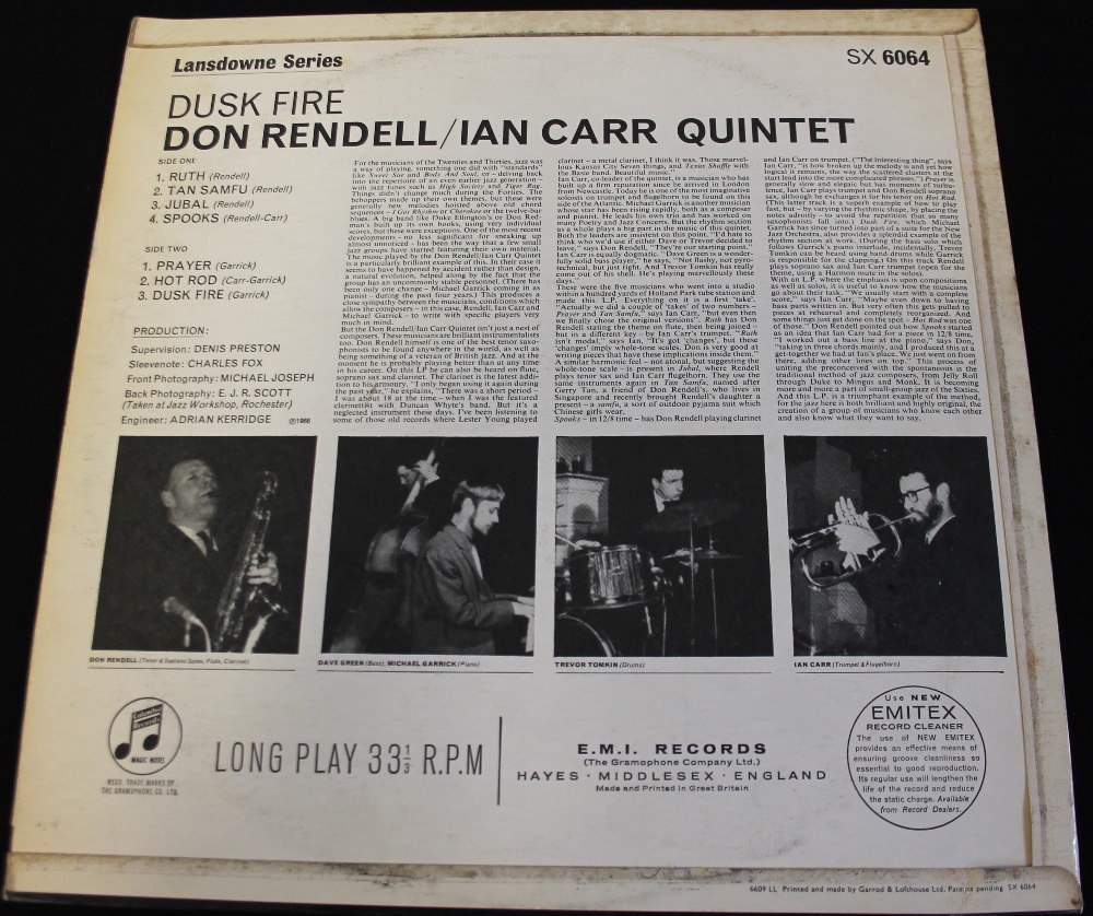 THE DON RENDELL/IAN CARR QUINTET - DUSK FIRE - Working our way back an LP with this exceptionally - Image 2 of 4