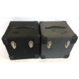 RECORD BOXES - 2 quality LP boxes to hold approx 80 LPs in each.