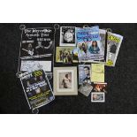 AUTOGRAPHS - a selection of signed items to include 7 posters (Jase Edwards, Blaze Bayley,