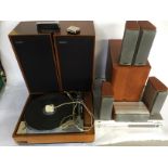 RECORD PLAYER & HIFI - Lenco Goldring GL78 with 2 Celestion 15 Speakers and a Denon DVD Surround