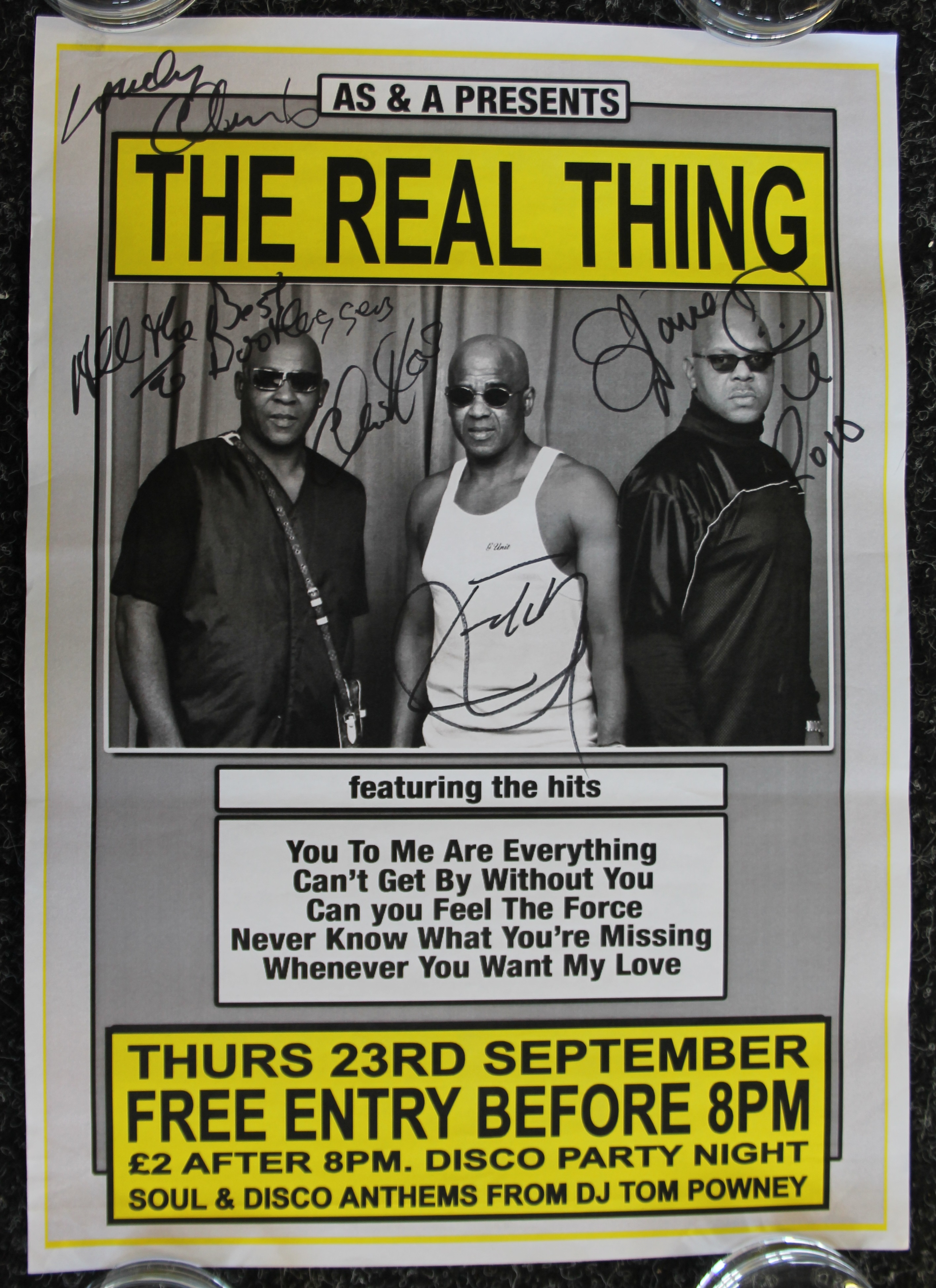 AUTOGRAPHS - a selection of signed items to include 7 posters (Jase Edwards, Blaze Bayley, - Image 8 of 9