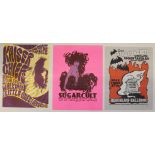 POSTERS - 7 x music related posters to include Jimi Hendrix The Spirit Lives On All Star Jam