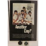 BEATLES - Penny Lane and Let it Be 8mm movie reels and 'Another Day?' poster detailing the pulling