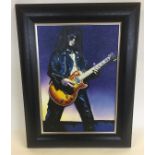 SLASH OIL PAINTING BY CAROLYN BUSHELL - classic image of Slash from Guns N Roses painted in oil on