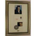 ROBBIE WILLIAMS - a Robbie Williams display featuring a signed first day cover (Blackpool 2001),