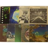 YES - A collector's' lot of 9 x LPs with