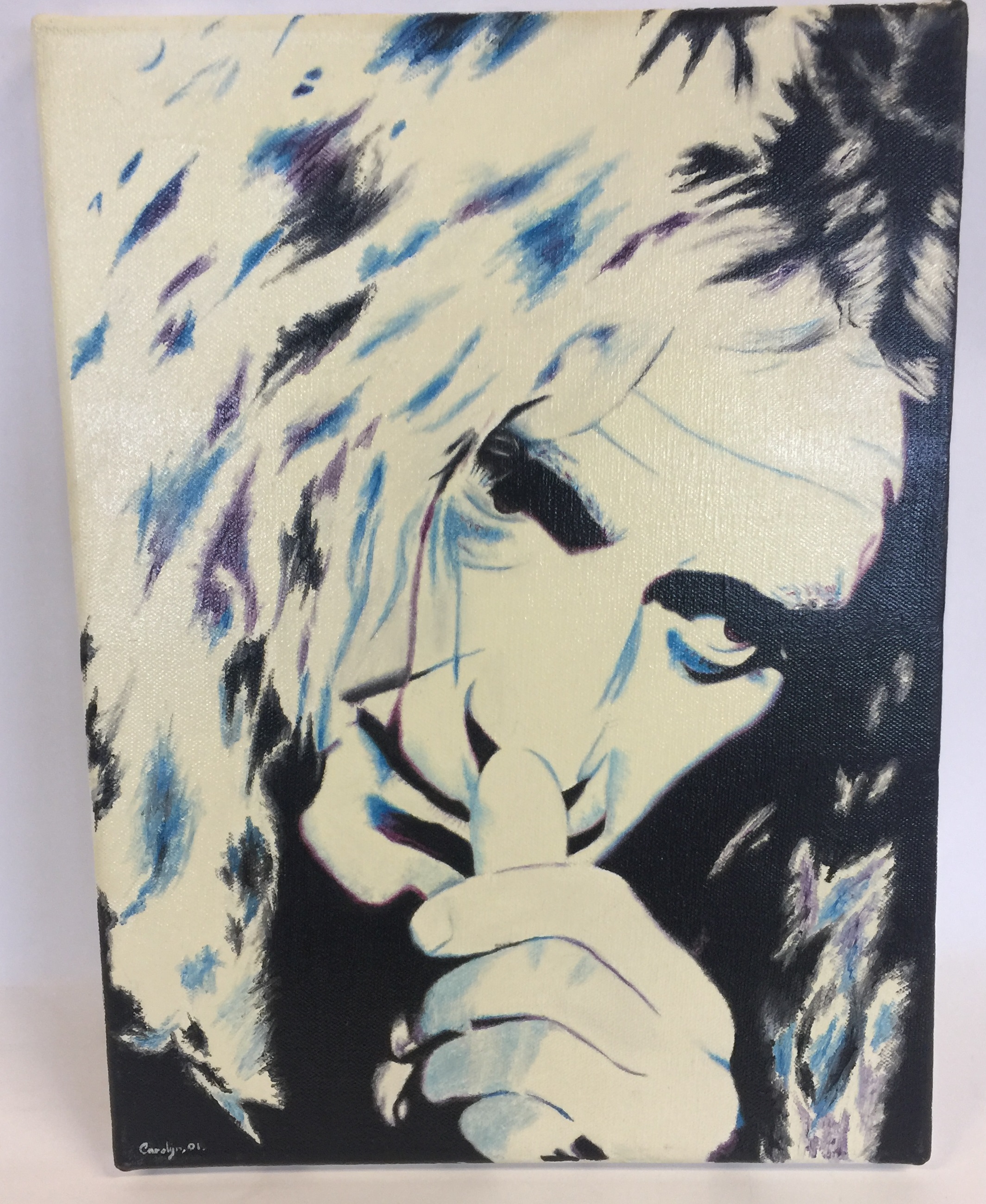 ROBERT PLANT OF LED ZEPPELIN OIL PAINTIN