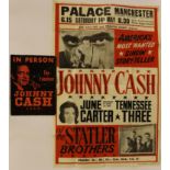 JOHNNY CASH POSTER & PROGRAMME - a poste
