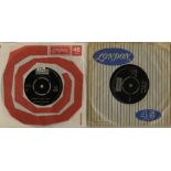 BLACK AND SILVER 'SILVER BOX' LONDON SINGLES - 2 x 7" singles here showcasing some soul classics