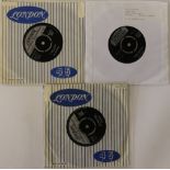 FIRST PRESSING LONDON SOUL SINGLES - A lovely set of 3 x 7" singles, all on black and silver 'silver