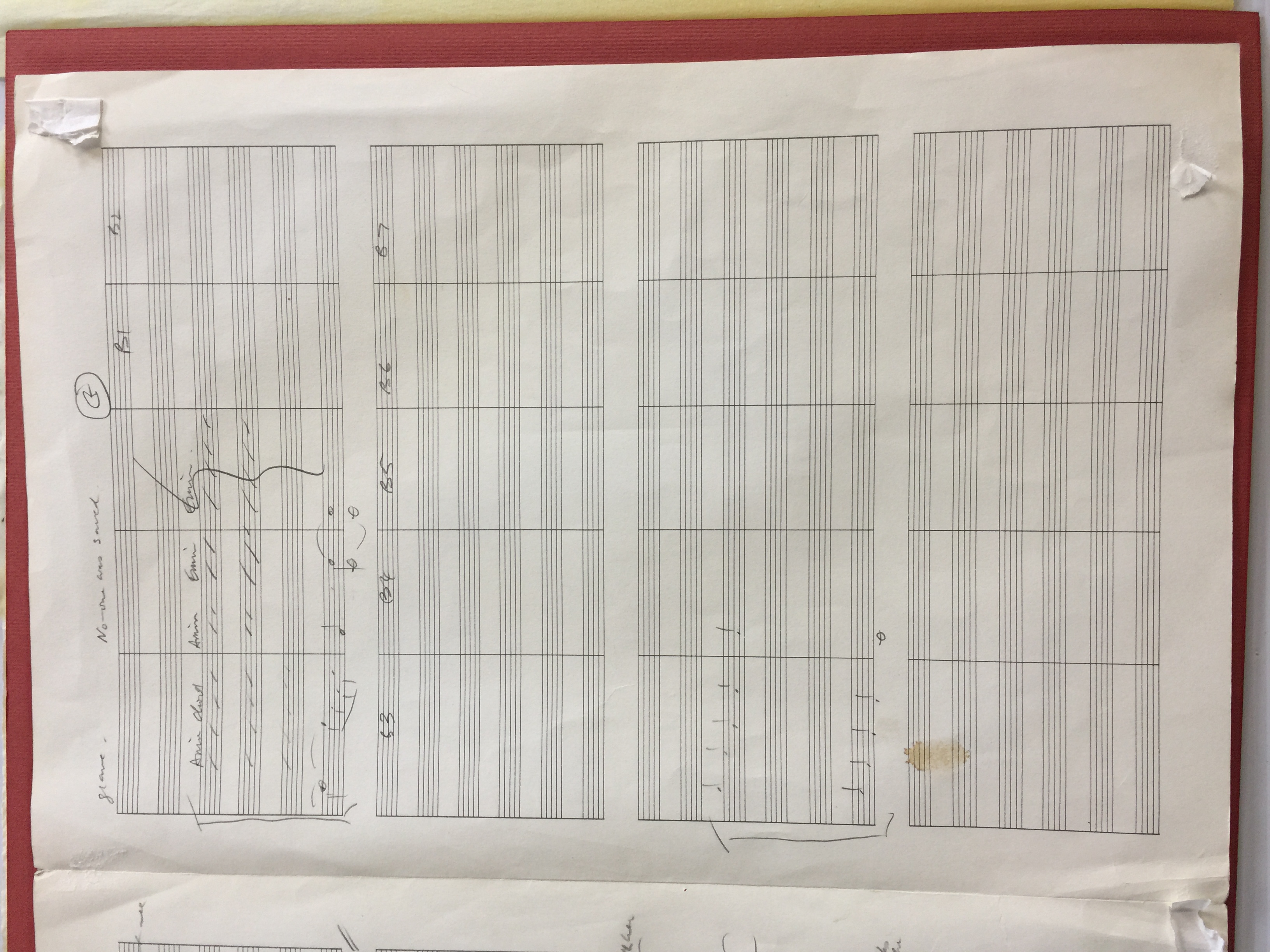 ELEANOR RIGBY MUSIC SCORE - an original handwritten musical score in George Martin's hand for Paul - Image 9 of 9