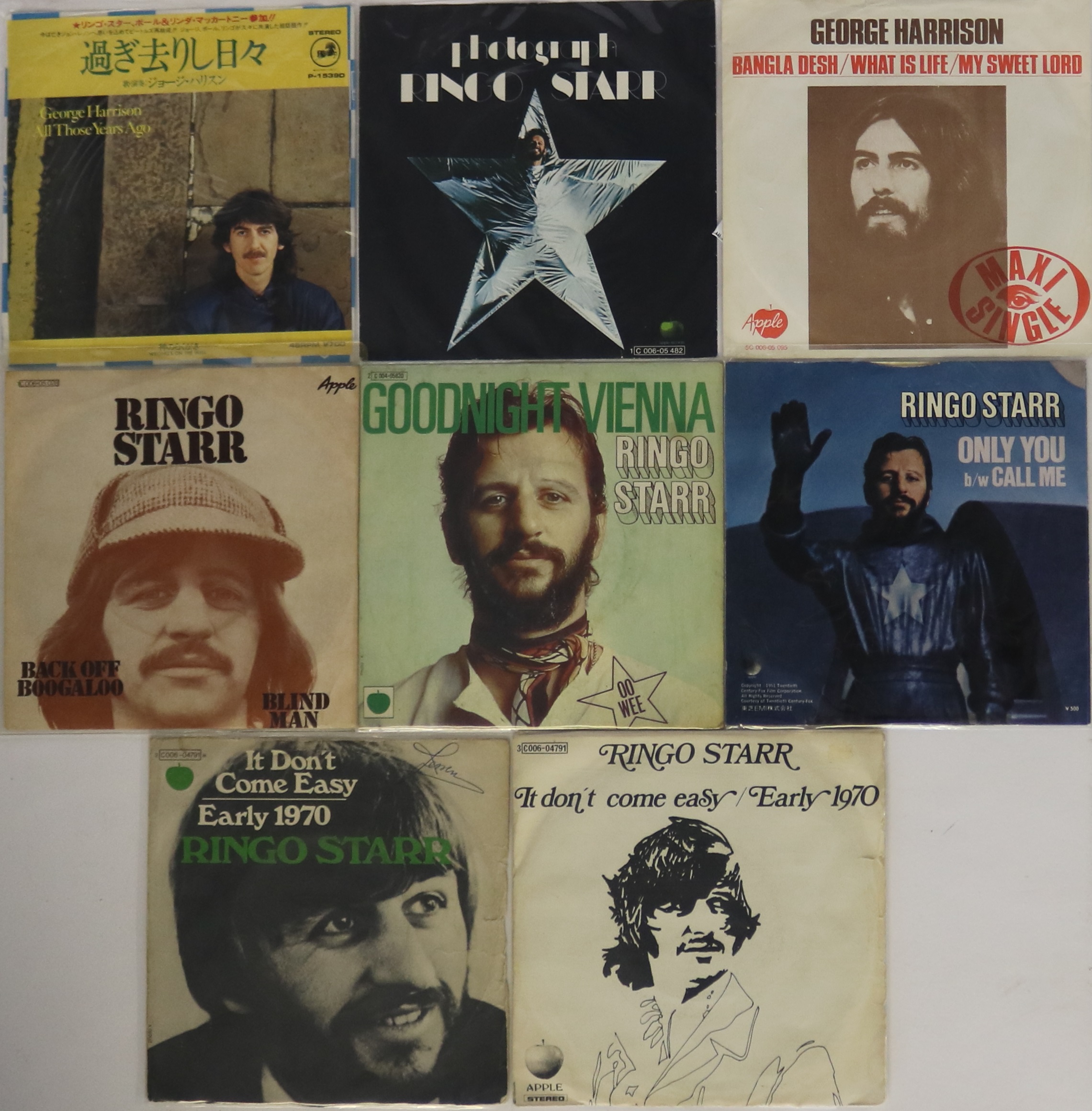 RINGO STARR - OVERSEAS 7" PICTURE SLEEVES - Ace selection of 20 x rarely seen overseas issued - Image 2 of 2