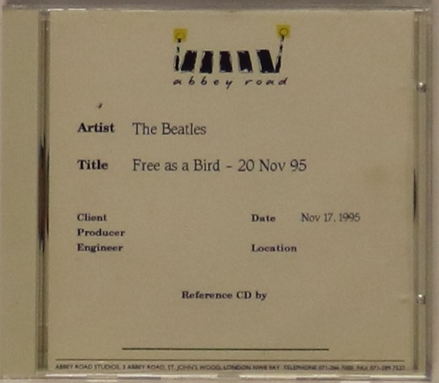 FREE AS A BIRD - CD ACETATE - Rare as hens teeth promotional CD acetate of Free As A Bird.