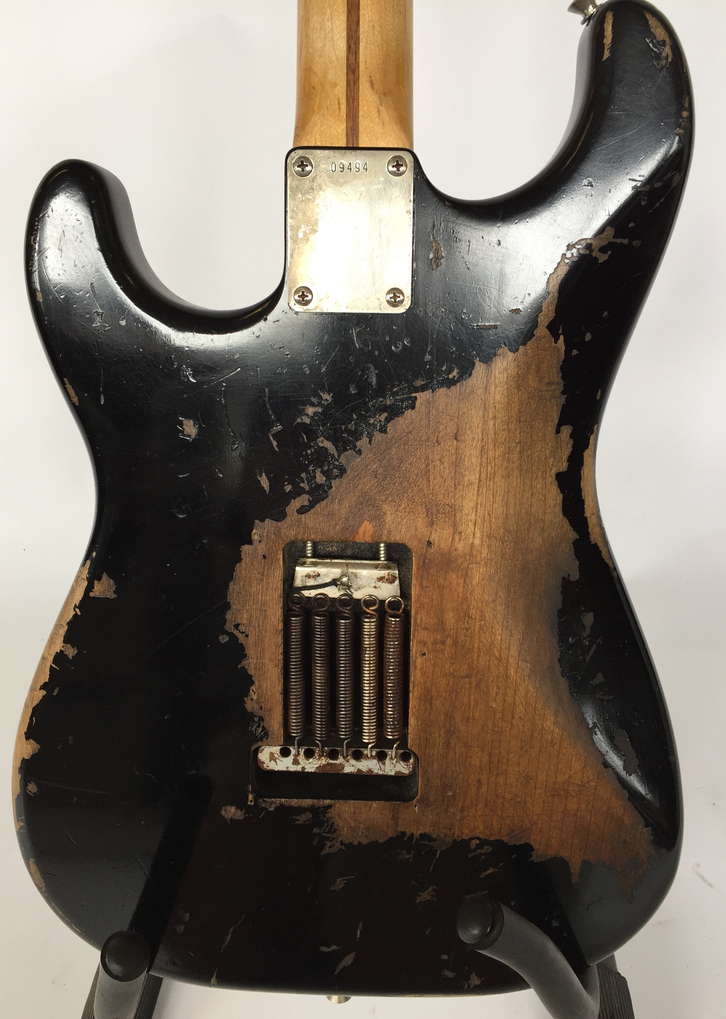 FENDER STRATOCASTER 1956 "BLACKIE" COPY - A superb and aged to perfection (in every way possible) - Image 7 of 10