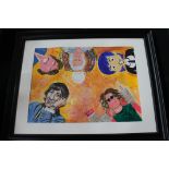CHARLIE HIGSON & PAUL WHITEHOUSE - THE RIGHT HAND LOVERS - great piece of original art entitled