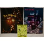 METAL POSTERS - collection of 9 posters and 3 programmes to include Gorilla Biscuits European Tour