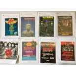 METAL PROGRAMMES - collection of 18 programmes dating from around 1980 to 2006,