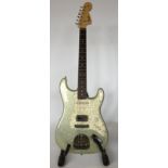FENDER JAG/STRAT 2003 HYBRID ONE OFF - from 2003 made with gold sparkle body. Serial R7702.