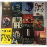 10CC PROGRAMMES & AUTOGRAPHS - collection of 12 programmes to include 1975 x 2 (one signed), 1976,