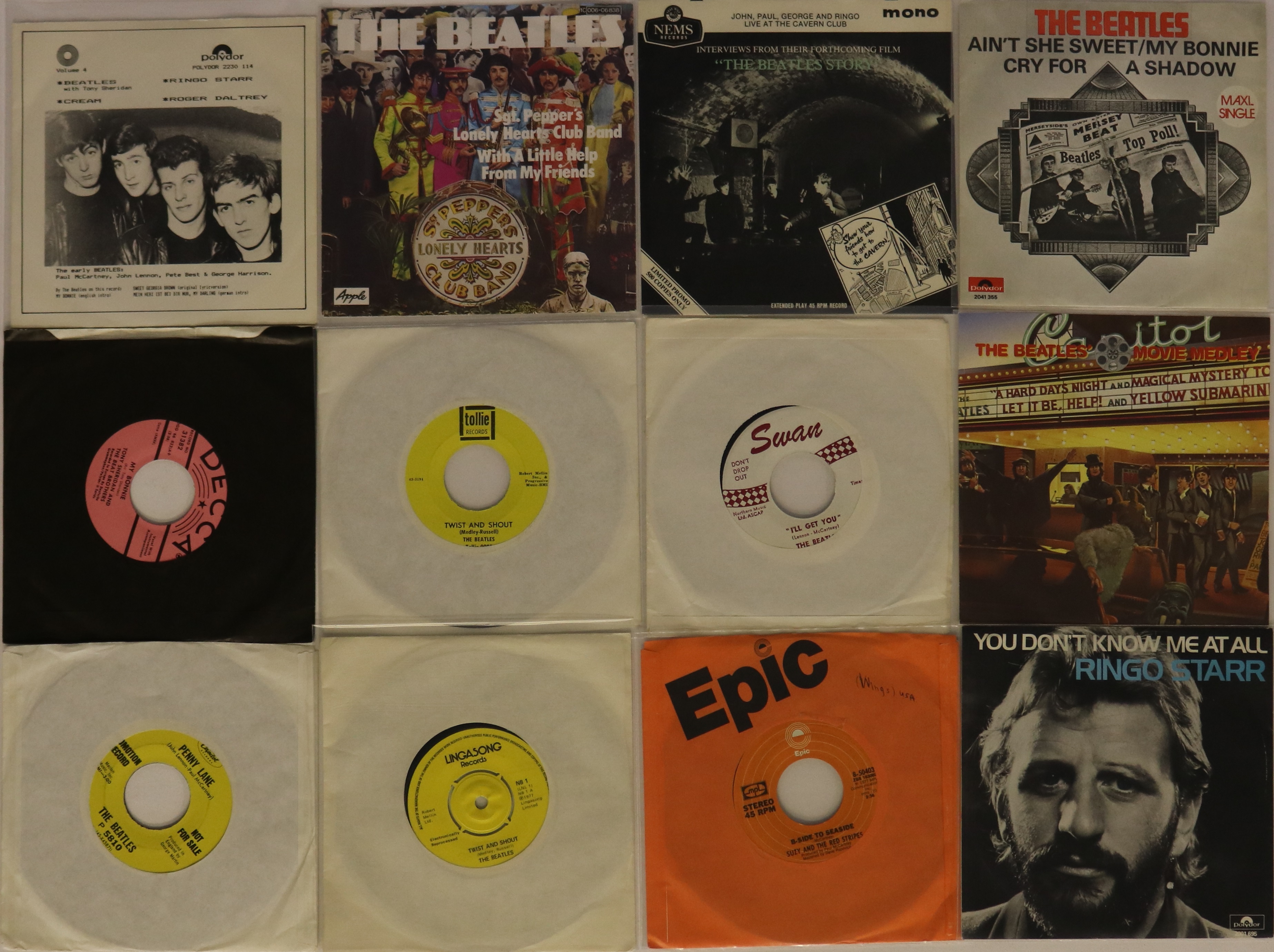 OVERSEAS EPs/7" - Tremendous selection of 12 x extremely clean EPs/7".